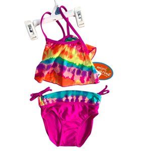 New Mini Tangerine Size 12 months GIrls Baby Infant Multicolor tye tie dye 2 pc